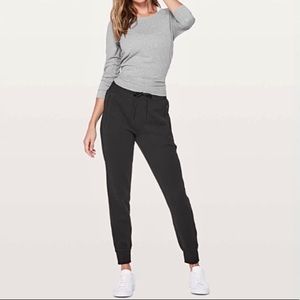 Lululemon Ready To Fleece Black Joggers